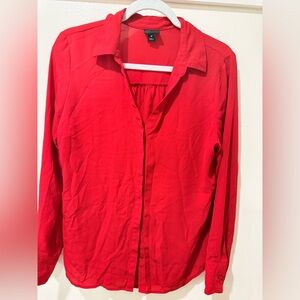 Red Women's Top Blouse